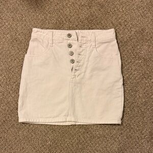 J. Galt White Denim Skirt